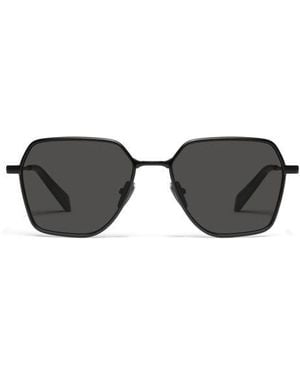 Quay World Tour 5Mm Polarized Square Sunglasses - Black
