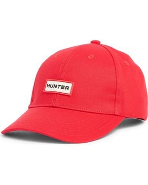 HUNTER Logo Baseball Cap - Red