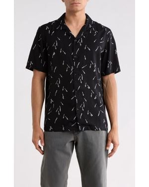 Rag & Bone Alan Printed Shirt - Black