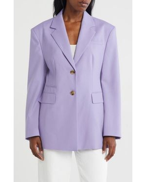 BOSS Two Button Front Blazer - Purple
