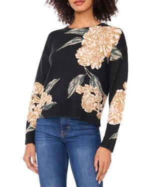 Vince Camuto Print Pullover Sweater - Blue