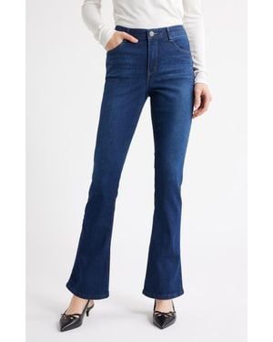 Wit & Wisdom Brittany High Waist Itty Bitty Bootcut Jeans - Blue