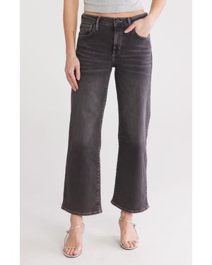 Hudson Jeans Rosalie High Waist Wide Leg Jeans - Gray