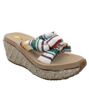 Volatile Sunridge Wedge Slide Sandal - White