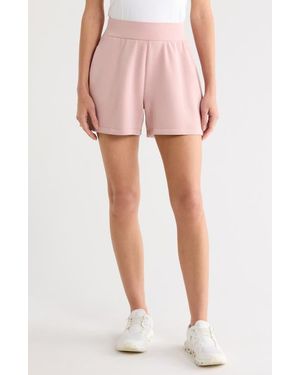90 Degrees Seasoft Softlite Mid Rise Shorts - Pink