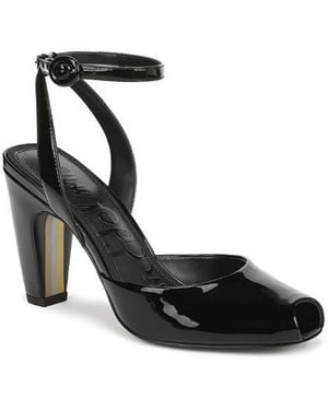 Sam Edelman Wrenna Ankle Strap Peep Toe Pump - Black