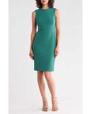 Calvin Klein Sleeveless Sheath Dress - Green