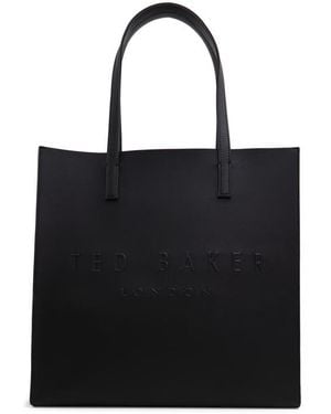 Ted Baker Soocon Faux Leather Tote - Black