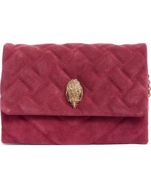 Kurt Geiger Kensington Duet Quilted Leather Crossbody Bag - Red