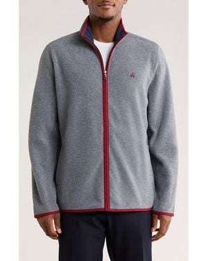 Brooks Brothers Fleece Full Zip Jacket - Gray