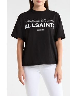AllSaints Avril Graphic T-Shirt - Black