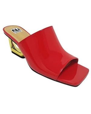 Ninety Union Florence Square Toe Mule - Red