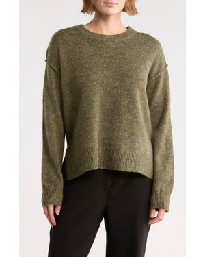 Max Studio Drop Shoulder Sweater - Green