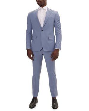Ron Tomson Super 120S Merino Wool Tuxedo - Blue