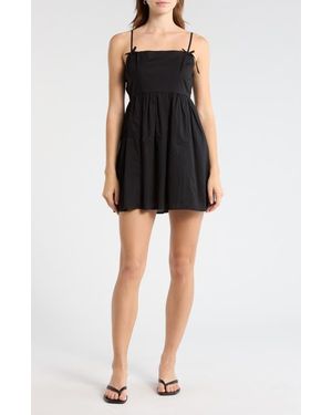 Abound Cami Bow Babydoll Dress - Black