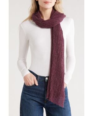 Portolano Open Knit Wrap Scarf - White