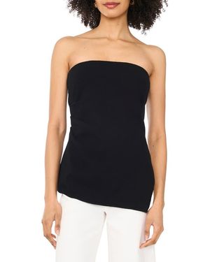 Parker Strapless Asymmetric Knit Top - Black
