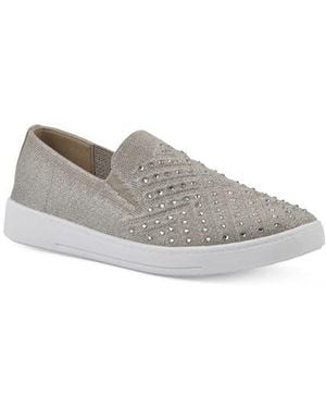 White Mountain Upbring Rhinestone Slip-On - Gray