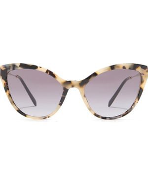 Miu Miu 55Mm Cat Eye Sunglasses - Brown