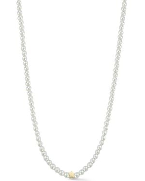 Sphera Milano Star Charm Cultured Pearl Necklace - White