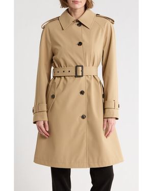 BCBGMAXAZRIA Belted Trench Coat - Natural