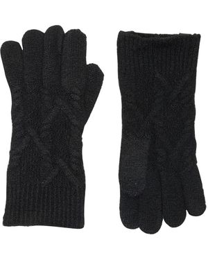 AllSaints Cable Knit Gloves - Black