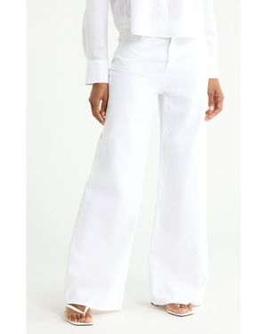Theory Terena Wide Leg Pants - White