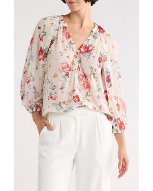 L'Agence Teagan Dolman Sleeve Top - Pink