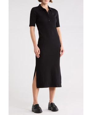 DKNY Short Sleeve Polo Dress - Black