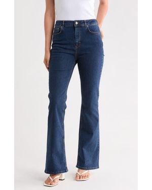 LK Bennett Cora High Waist Flare Leg Jeans - Blue