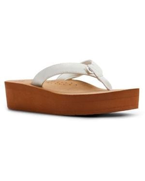 Roxy Melinda Platform Flip Flop - White