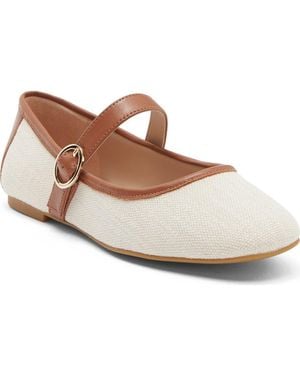 Stuart Weitzman Freya Mary Jane Flat - White