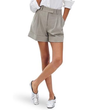Rag & Bone Neila Stretch Wool Shorts - Gray