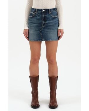 DAZE Malibu Denim Miniskirt - Blue