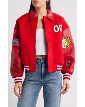 Nasty Gal Premium Tailored Appliqué Bomber Jacket