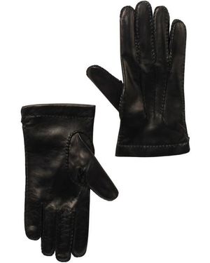 Portolano Handsewn Nappa Leather Gloves - Black