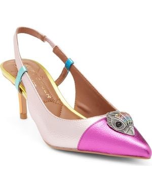 Kurt Geiger Belgravia Eagle Slingback Pump - Pink