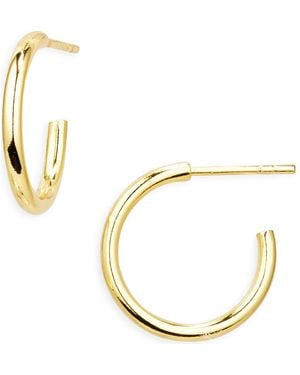 Argento Vivo Open Hoop Earrings - Metallic