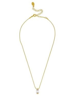 Rivka Friedman Herringbone Chain Pendant Necklace - Blue