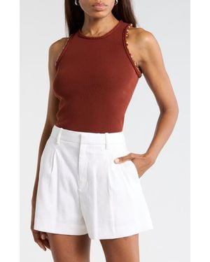 A.L.C. Nelly Beaded Top - Red