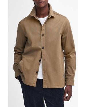 Barbour Ruxton Twill Overshirt - Natural