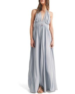 Wishlist Halter Maxi Dress - Blue