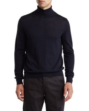 Bruno Magli Merino Wool Turtleneck Sweater - Black