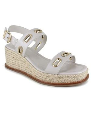 Splendid Denny Slingback Espadrille Wedge Sandal - White