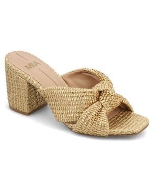 MIA Hania Block Heel Sandal - Natural