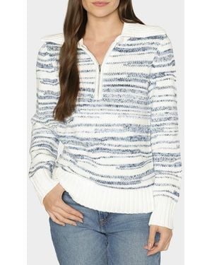Matty M Nordic Half Zip Sweater - Gray