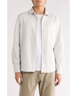 Robert Barakett Fegan Long Sleeve Overshirt - White