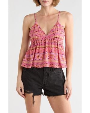 Billabong Carefree Crop Camisole - Red