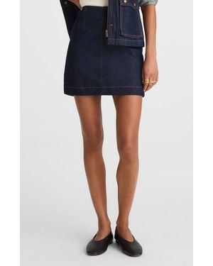 Madewell Clean Denim Miniskirt - Blue