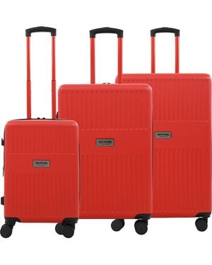 TRUE RELIGION 3-Piece Hardside Luggage Set - Red